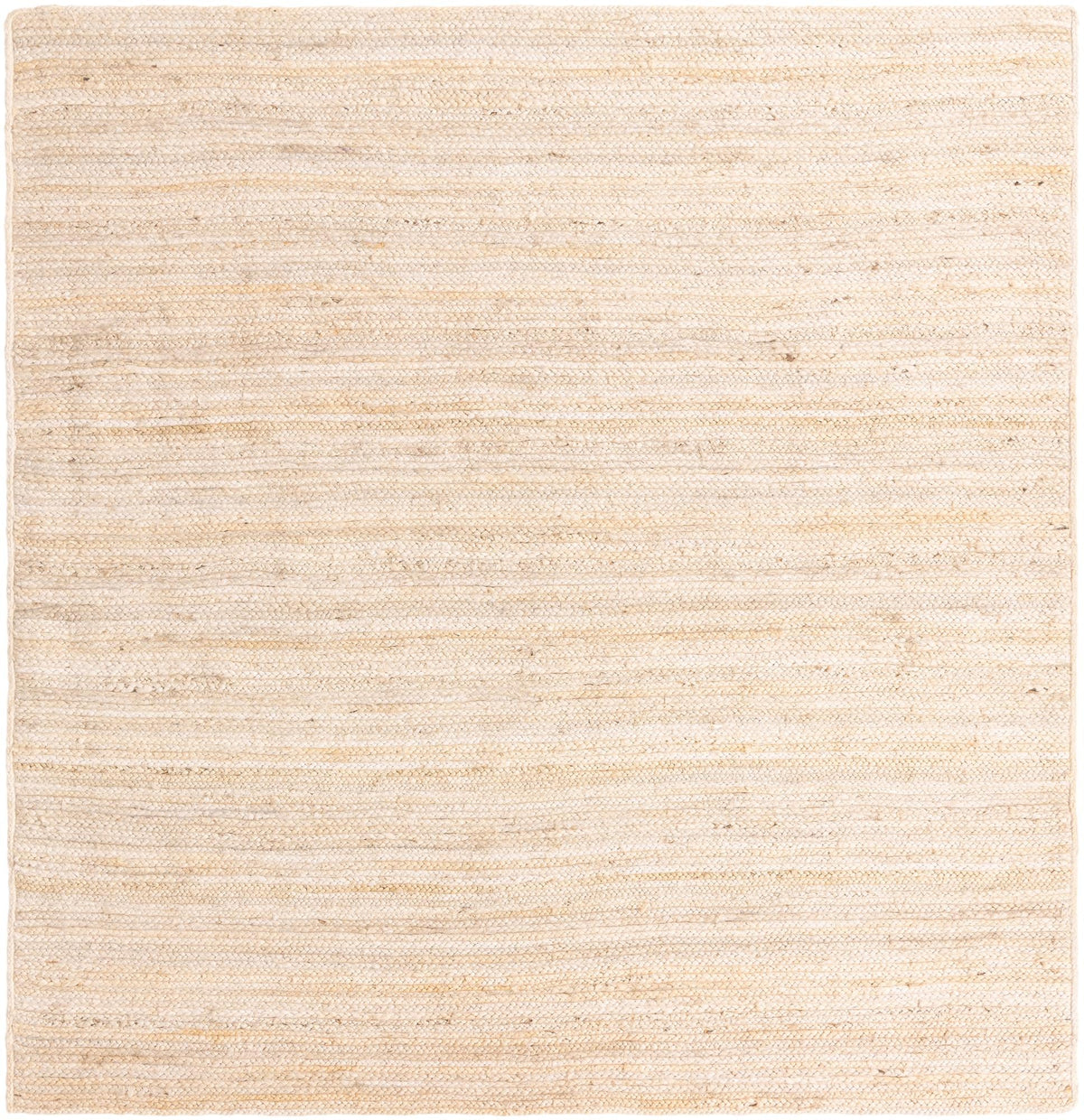 Woven Seaside Jute Collection Area Rug - Savannah (White) Square White  lifestyle 23