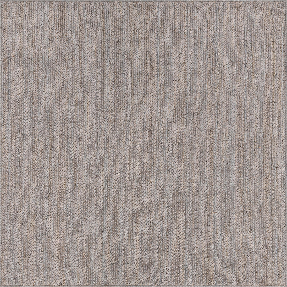 Woven Seaside Jute Collection Area Rug - Savannah (Gray) Square Gray  lifestyle 23