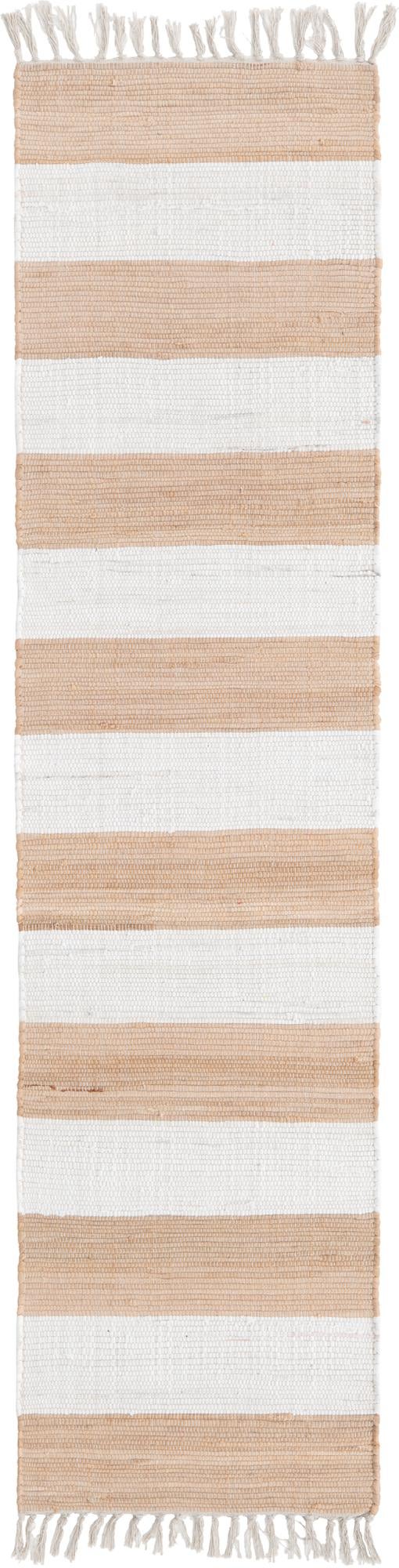 Tassel Trail Collection Area Rug - Pathway (Beige) Runner Beige  lifestyle 22