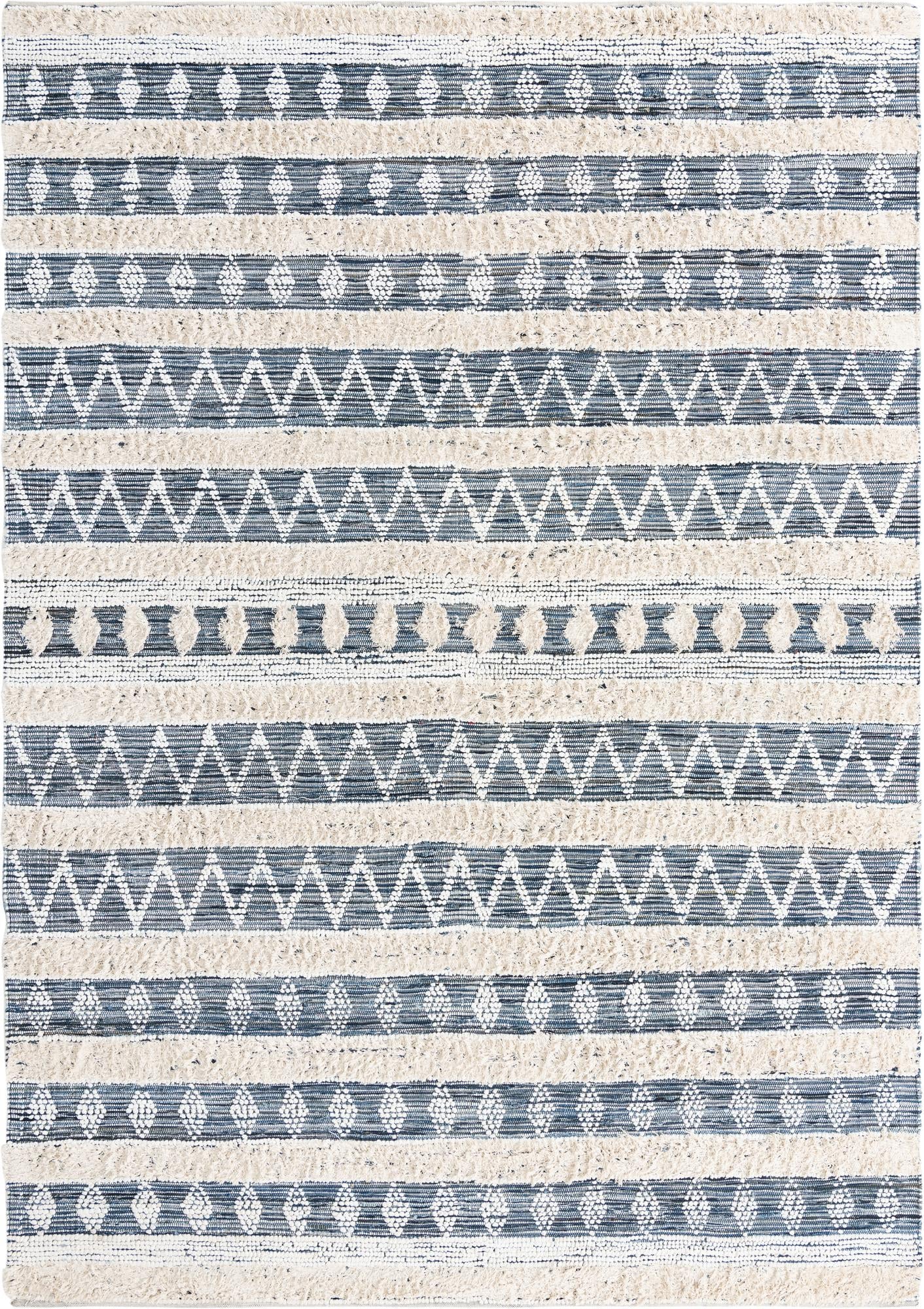Cotton Punjab Passage Collection Area Rug - Amritsar Rectangle Ivory Main