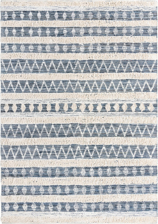 Cotton Punjab Passage Collection Area Rug - Amritsar Rectangle Ivory Main