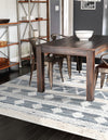 Cotton Punjab Passage Collection Area Rug - Amritsar Rectangle Ivory  lifestyle 6