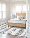 Cotton Punjab Passage Collection Area Rug - Amritsar Rectangle Ivory  lifestyle 8