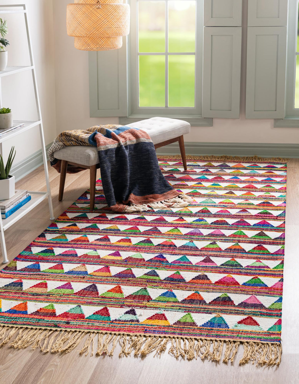 Sundara Trellis Collection Area Rug - Mysore Rectangle Multi  lifestyle 2