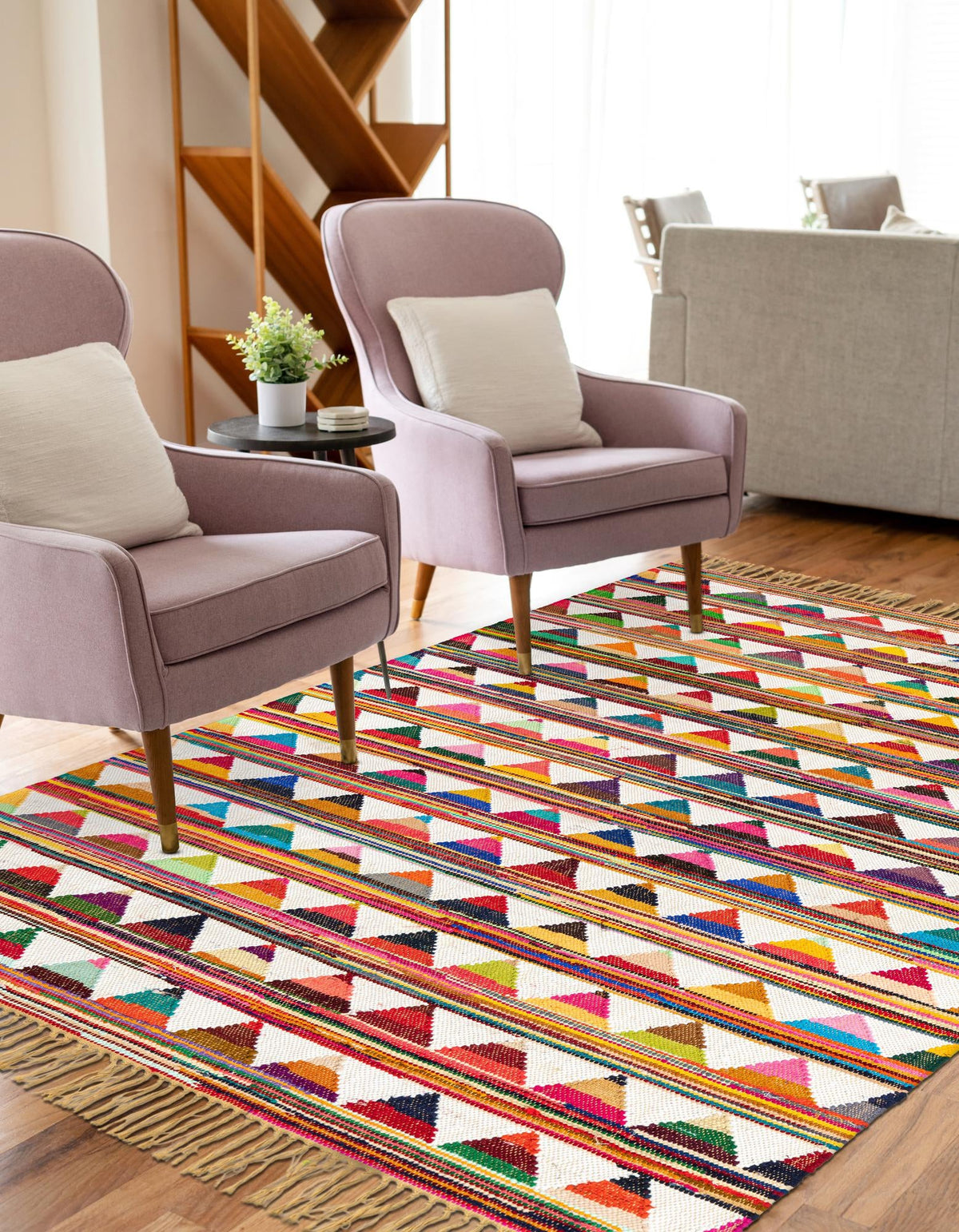 Sundara Trellis Collection Area Rug - Mysore Rectangle Multi  lifestyle 5