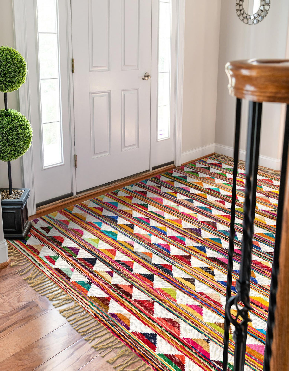 Sundara Trellis Collection Area Rug - Mysore Rectangle Multi  lifestyle 6