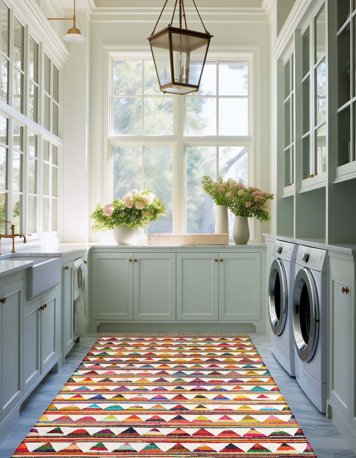 Sundara Trellis Collection Area Rug - Mysore Rectangle Multi  lifestyle 8