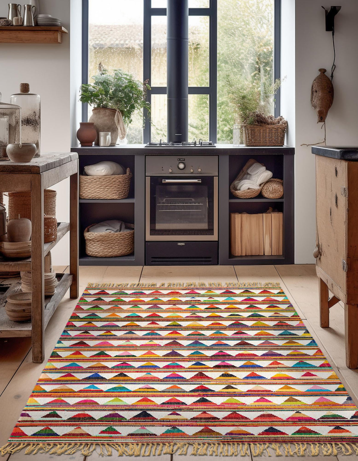Sundara Trellis Collection Area Rug - Mysore Rectangle Multi  lifestyle 9