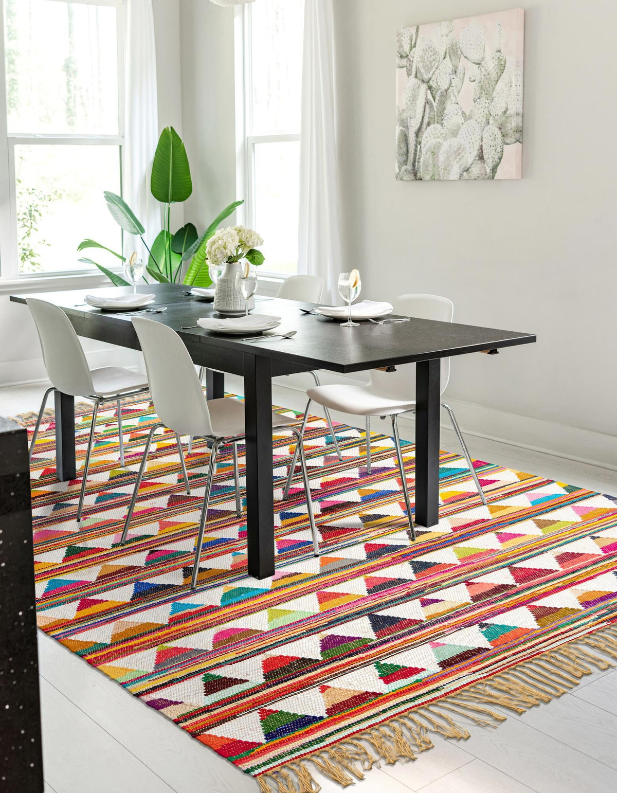 Sundara Trellis Collection Area Rug - Mysore Rectangle Multi  lifestyle 11
