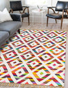 Tulum Trellis Collection Area Rug - Casablanca Rectangle Multi  lifestyle 2