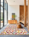 Tulum Trellis Collection Area Rug - Casablanca Rectangle Multi  lifestyle 6