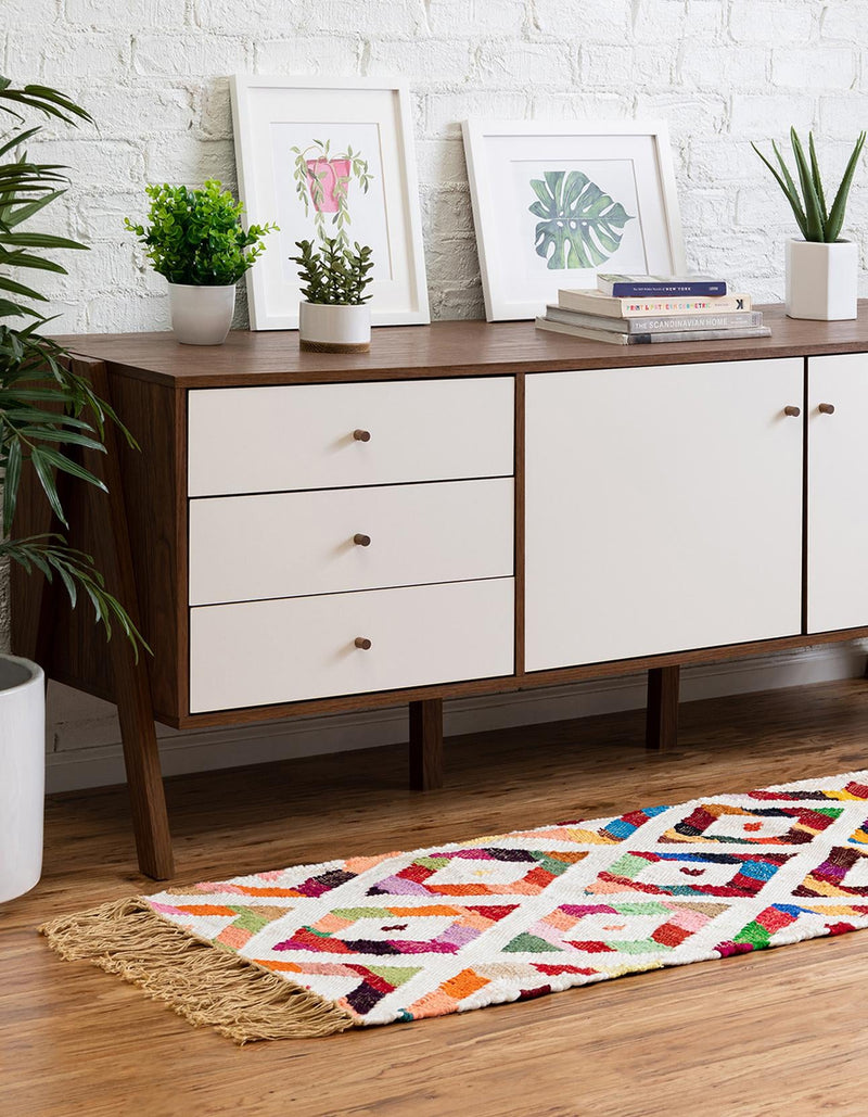 Tulum Trellis Collection Area Rug - Casablanca Runner Multi  lifestyle 11