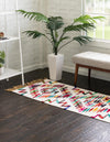 Moroccan Lattice Woven Collection Area Rug - Casablanca Runner Multi  lifestyle 24