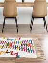 Moroccan Lattice Woven Collection Area Rug - Casablanca Runner Multi  lifestyle 26