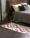 Moroccan Lattice Woven Collection Area Rug - Casablanca Runner Multi  lifestyle 27