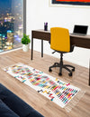 Moroccan Lattice Woven Collection Area Rug - Casablanca Runner Multi  lifestyle 28