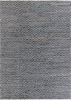 Zigzag Marina Collection Area Rug - HarborStripes Rectangle Black and White  lifestyle 4