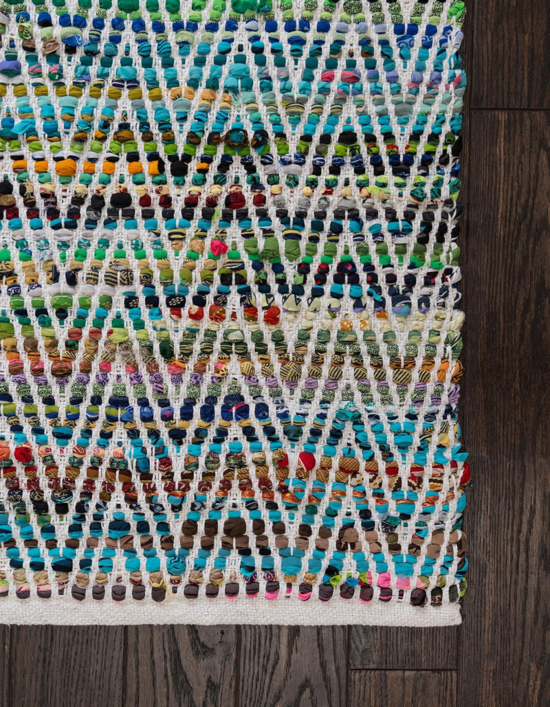 Zigzag Marina Collection Area Rug - HarborStripes Rectangle Green  lifestyle 50