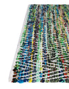Zigzag Marina Collection Area Rug - HarborStripes Rectangle Green  lifestyle 41