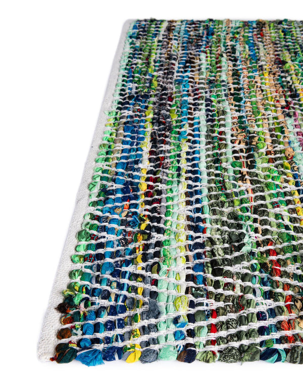 Zigzag Marina Collection Area Rug - HarborStripes Rectangle Green  lifestyle 41