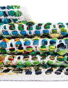 Zigzag Marina Collection Area Rug - HarborStripes Rectangle Green  lifestyle 55