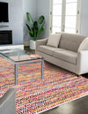Zigzag Marina Collection Area Rug - HarborStripes Rectangle Multi  lifestyle 7