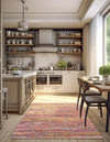 Zigzag Marina Collection Area Rug - HarborStripes Rectangle Multi  lifestyle 21
