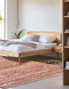 Zigzag Marina Collection Area Rug - HarborStripes Rectangle Multi  lifestyle 24