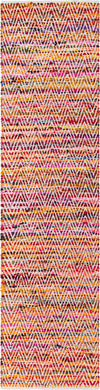 Zigzag Marina Collection Area Rug - HarborStripes Runner Multi  lifestyle 56