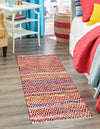 Zigzag Marina Collection Area Rug - HarborStripes Runner Multi  lifestyle 62