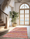 Zigzag Marina Collection Area Rug - HarborStripes Runner Multi  lifestyle 75
