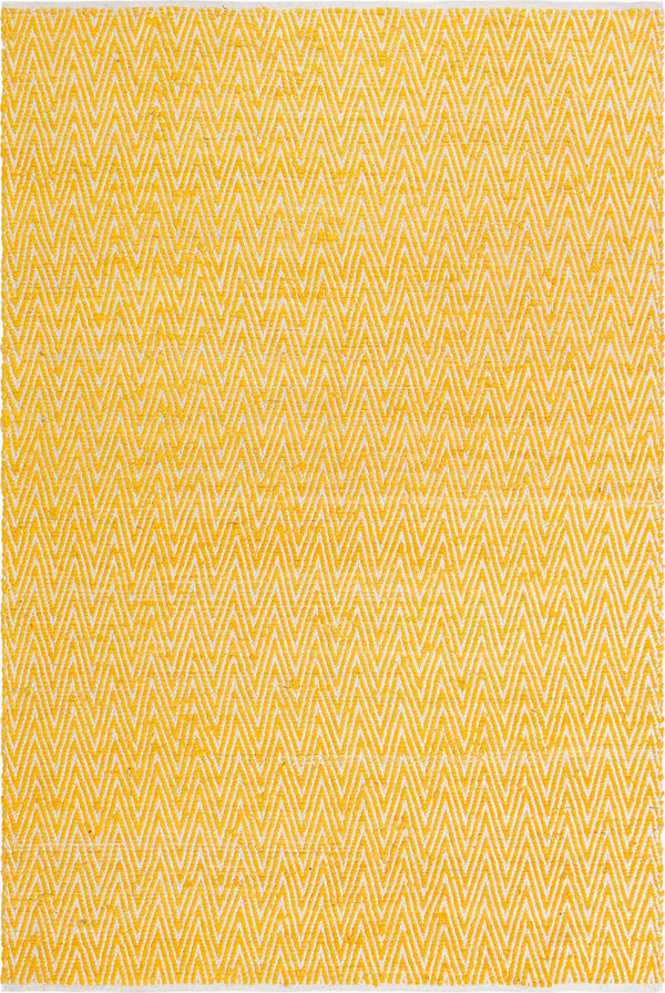 Zigzag Marina Collection Area Rug - HarborStripes Rectangle Yellow  lifestyle 2