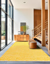 Zigzag Marina Collection Area Rug - HarborStripes Rectangle Yellow  lifestyle 8