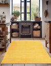 Zigzag Marina Collection Area Rug - HarborStripes Rectangle Yellow  lifestyle 13