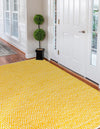 Zigzag Marina Collection Area Rug - HarborStripes Rectangle Yellow  lifestyle 19
