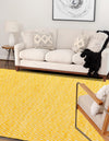 Zigzag Marina Collection Area Rug - HarborStripes Rectangle Yellow  lifestyle 28