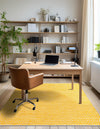 Zigzag Marina Collection Area Rug - HarborStripes Rectangle Yellow  lifestyle 31