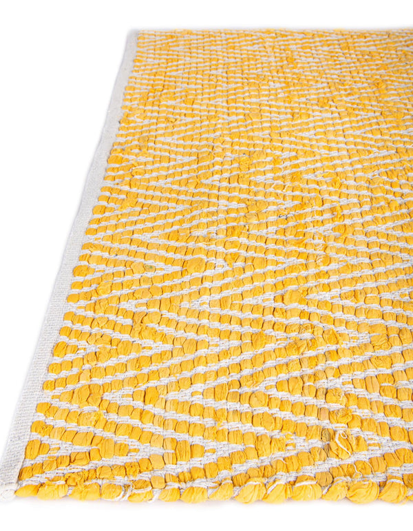 Zigzag Marina Collection Area Rug - HarborStripes Rectangle Yellow  lifestyle 35