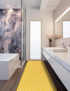 Zigzag Marina Collection Area Rug - HarborStripes Runner Yellow  lifestyle 127