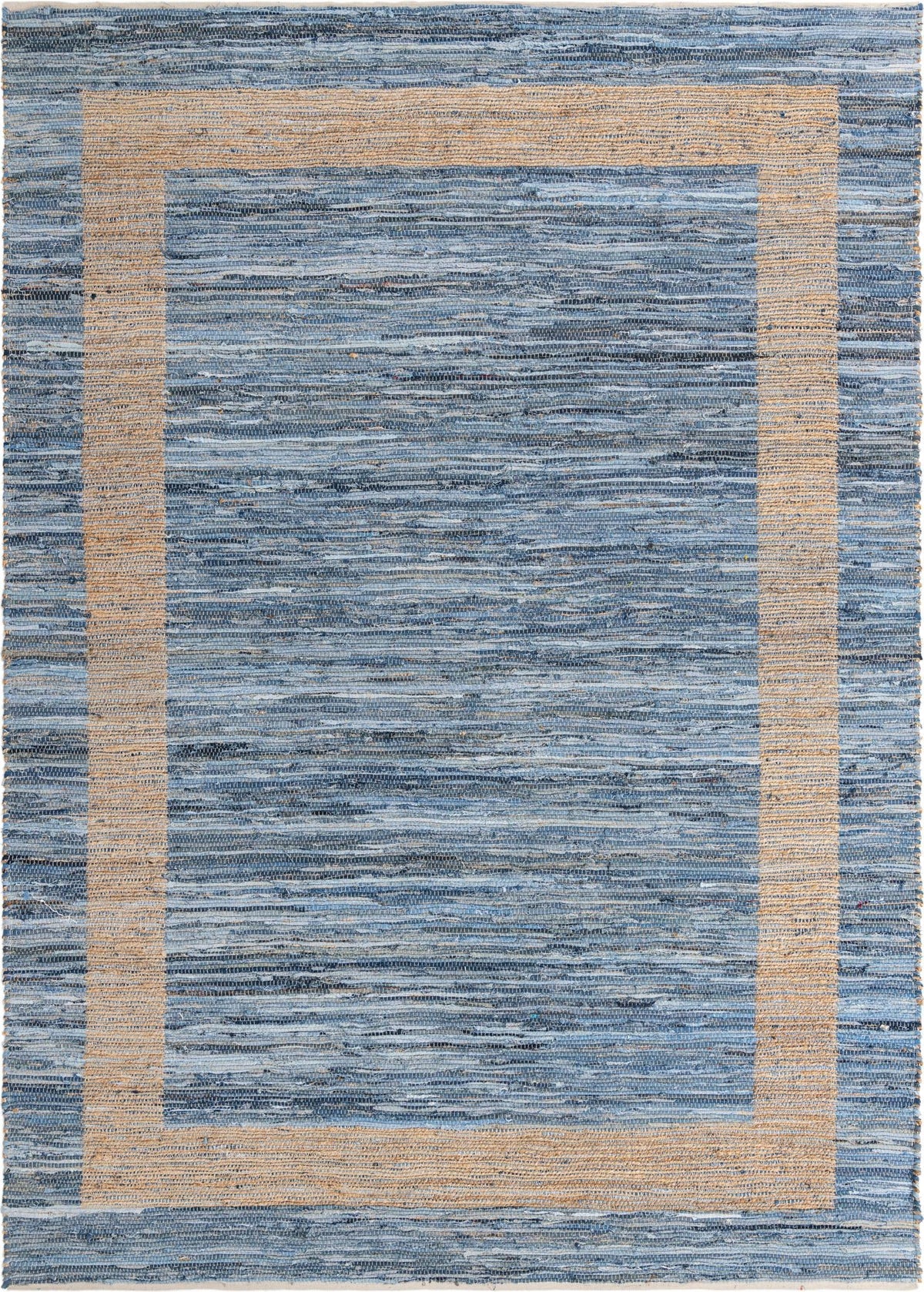 Osian Looms Collection Area Rug - Durham Rectangle Navy Blue Main