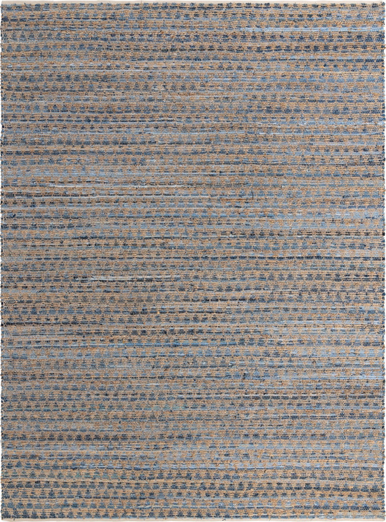 Himalaya Jute Collection Area Rug - Mumbai Rectangle Navy Blue Main