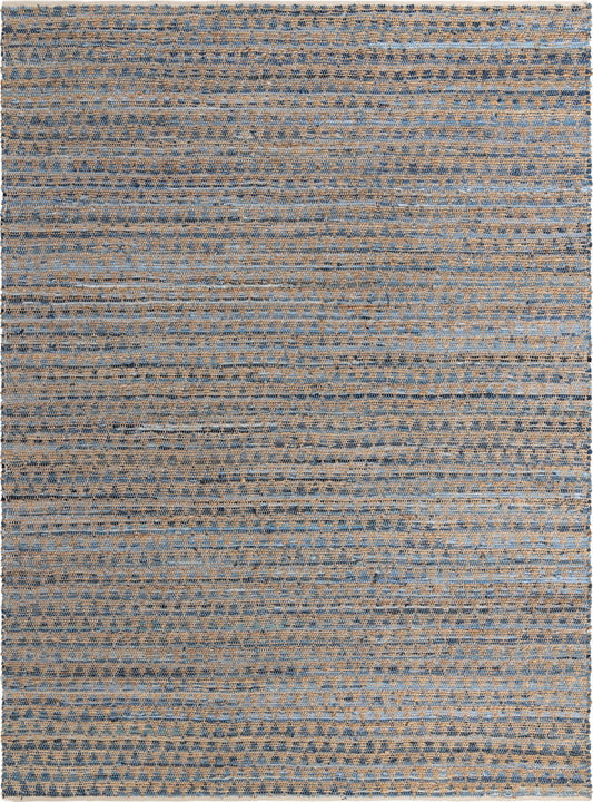 Himalaya Jute Collection Area Rug - Mumbai Rectangle Navy Blue Main