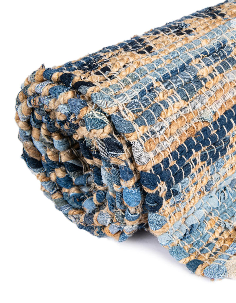 Himalaya Jute Collection Area Rug - Mumbai Rectangle Navy Blue  lifestyle 73