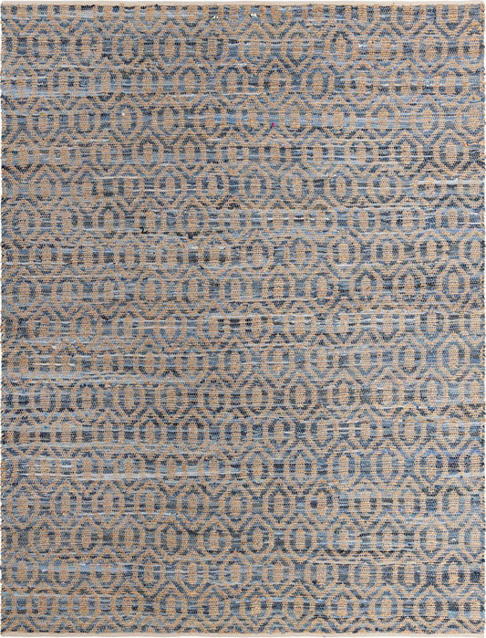 Osian Looms Collection Area Rug - Colaba Rectangle Navy Blue Main