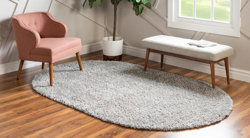 Alpine Plush Collection Area Rug -  Cortina (Sterling) Oval Sterling  lifestyle 19