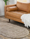 Alpine Plush Collection Area Rug -  Cortina (Linen) Oval Linen  lifestyle 18