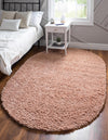 Alpine Plush Collection Area Rug -  Cortina (Dusty Rose) Oval Dusty Rose  lifestyle 13