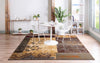 Bistro Lounge Collection Area Rug -  Lungo Square Beige  lifestyle 27