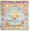 Caribbean Breeze Collection Area Rug -  Vieques Square Light Blue  lifestyle 31