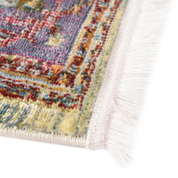 Caribbean Breeze Collection Area Rug -  Vieques Square Light Blue  lifestyle 99